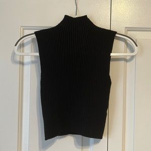 ZARA Sleeveless Turtleneck Sweater Top